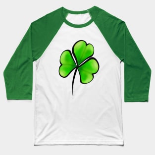 Lucky Clover Leaf Shamrock Baseball T-Shirt